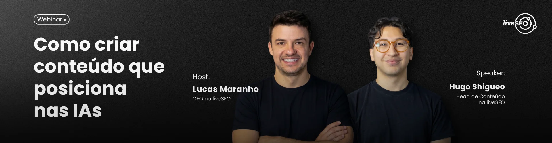 Capa Webinar Como criar conteúdo que posiciona nas IAs