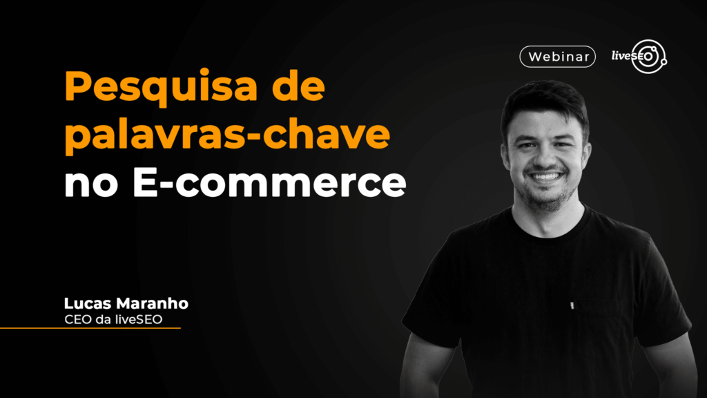 Imagem de capa do webinar "Pesquisa de palavras-chave no E-commerce"