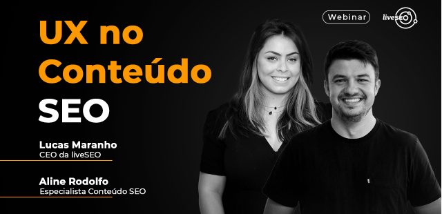 Imagem de capa do webinar "UX no conteúdo"