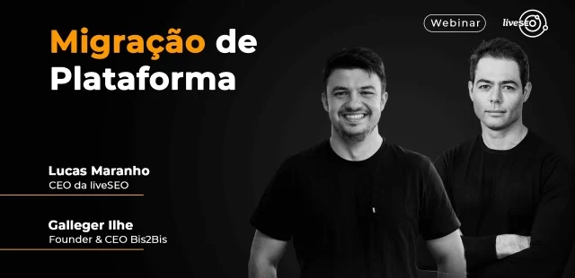 Imagem de capa do webinar "Migração de plataforma"